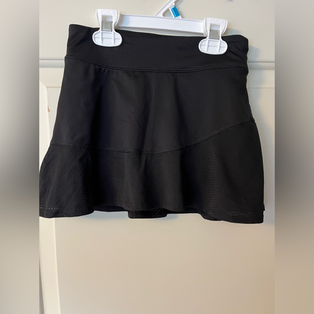 Tek Gear Black Athletic Dance Cheer Gymnastics Sports Skort Skirt